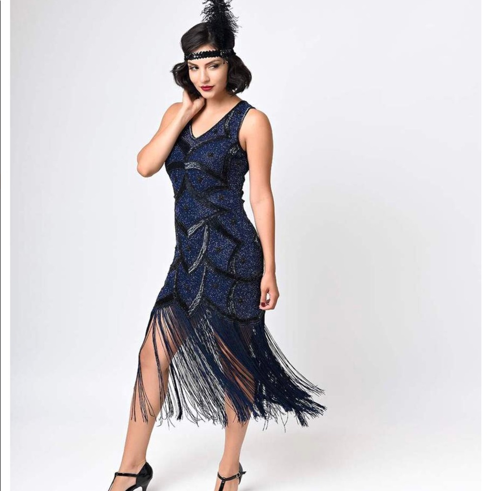 Breathtaking Unique Vintage Isadora Flapper Dress